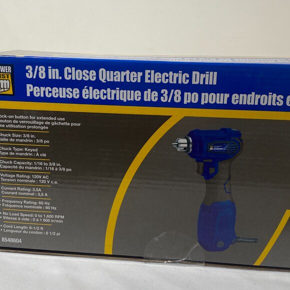 Sealed 3/8 Inch Close Quarter Electric Drill - Power Fist - Picture 2 of 7